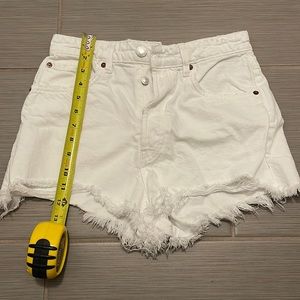 Zara high waisted denim shorts